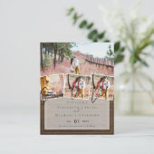 Erstellen Sie eigene moderne Save the Date Hochzei (Stehend Vorderseite)