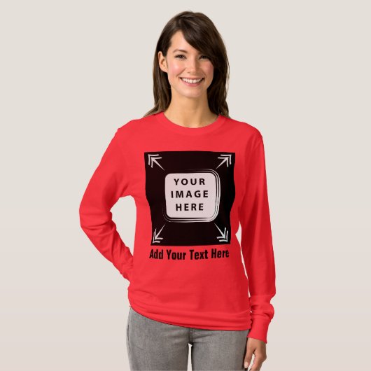 Erstellen Sie eigene Personalisierte Geschenke für T-Shirt (Vorne ganz)