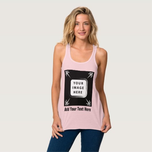 Erstellen Sie eigene Personalisierte Geschenke für Tank Top (Vorderseite Vollansicht)