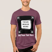 Erstellen Sie eigene Personalisierte Geschenke für Tri-Blend Shirt (Vorderseite)