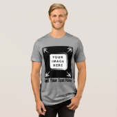 Erstellen Sie eigene Personalisierte Geschenke für Tri-Blend Shirt (Vorderseite voll)