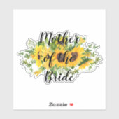 Erstellen Sie eigene Sonnenblumen-Brautparty-Gesch Aufkleber (Blatt)