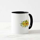 Erstellen Sie eigene Sonnenblumen-Brautparty-Gesch Tasse (VorderseiteRechts)