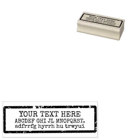 Erstellen Sie eigene Wörter / Text schwarz Gummistempel (Stempel)