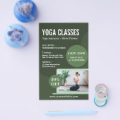 Erstellen Sie eigene Yoga Instructor Studio-Klasse Flyer (Einzeln)