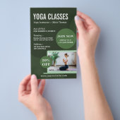 Erstellen Sie eigene Yoga Instructor Studio-Klasse Flyer (Handgriff)