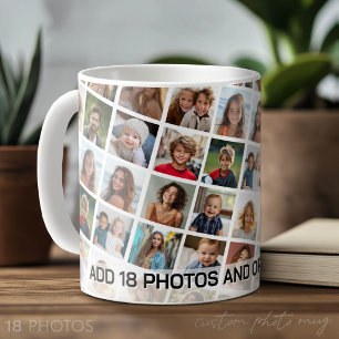 Erstellen Sie ein benutzerdefiniertes Foto-Collage Kaffeetasse