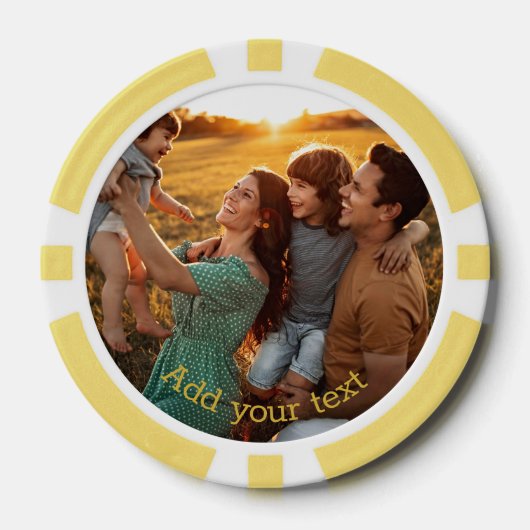 Erstellen Sie ein benutzerdefiniertes Foto-Heim-Tu Pokerchips (Vorderseite)