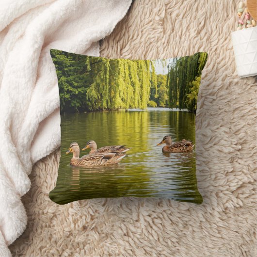 Erstellen Sie ein Bild einer Gruppe von Seehühnern Kissen (Decke)