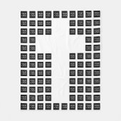 Erstellen Sie ein Cross-Muster mit beliebigen Logo Fleecedecke (Vorderseite)