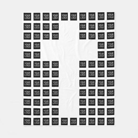 Erstellen Sie ein Cross-Muster mit beliebigen Logo Fleecedecke (Vorderseite)