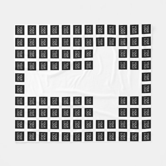 Erstellen Sie ein Cross-Muster mit beliebigen Logo Fleecedecke (Vorderseite (Horizontal))