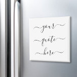 Erstellen Sie ein eigenes, benutzerdefiniertes Ang Magnet<br><div class="desc">Erstellen Sie Ihren eigenen Anführungsmagnet. Personalisieren Sie diesen Magneten mit eleganter Skriptkalligraphie. Funktioniert mit minimalistischem handgeschriebenem Typografie-Design.</div>