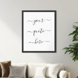 Erstellen Sie ein eigenes, benutzerdefiniertes Ang Poster<br><div class="desc">Entwerfen Sie Ihre eigene,  maßgeschneiderte Poster-Wandkunst und personalisieren Sie diesen Plakatdruck mit eleganter Schrift-Kalligrafie. Features minimalistisches handgeschriebenes Typografie-Design.</div>
