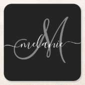 Erstellen Sie ein eigenes benutzerdefiniertes Mono Rechteckiger Pappuntersetzer (Vorderseite)