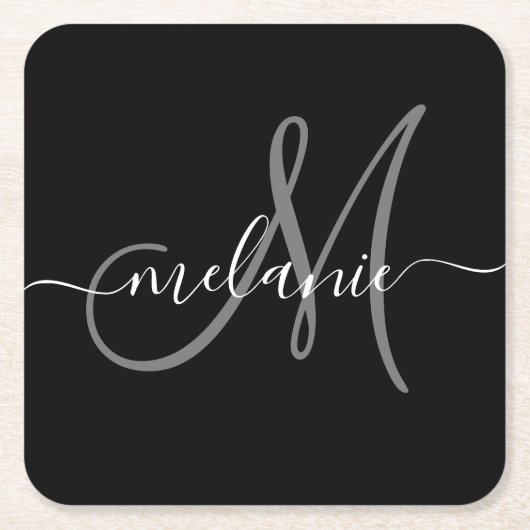 Erstellen Sie ein eigenes benutzerdefiniertes Mono Rechteckiger Pappuntersetzer (Vorderseite)