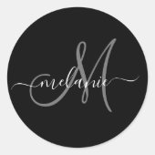 Erstellen Sie ein eigenes benutzerdefiniertes Mono Runder Aufkleber (Vorderseite)