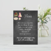 Erstellen Sie ein eigenes Chalkboard-Menü/Flyer-St Menükarte (Stehend Vorderseite)