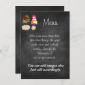 Erstellen Sie ein eigenes Chalkboard-Menü/Flyer-St Menükarte (Vorne/Hinten)