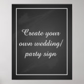 Erstellen Sie ein eigenes Chalkboard-Party mit Rah Poster (Vorne)