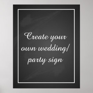 Erstellen Sie ein eigenes Chalkboard-Party mit Rah Poster