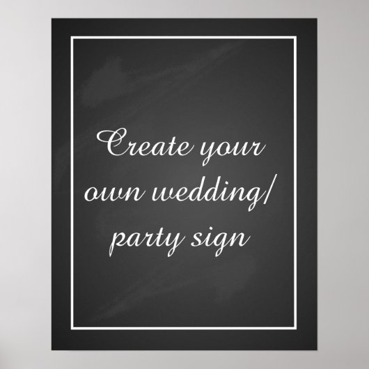 Erstellen Sie ein eigenes Chalkboard-Party mit Rah Poster (Vorne)