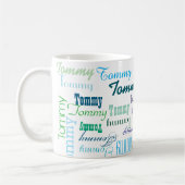 Erstellen Sie ein eigenes Farbnamensmuster Kaffeetasse (Links)