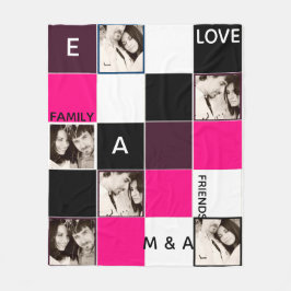 Erstellen Sie ein eigenes FOTO Collage Blanket PIN Fleecedecke