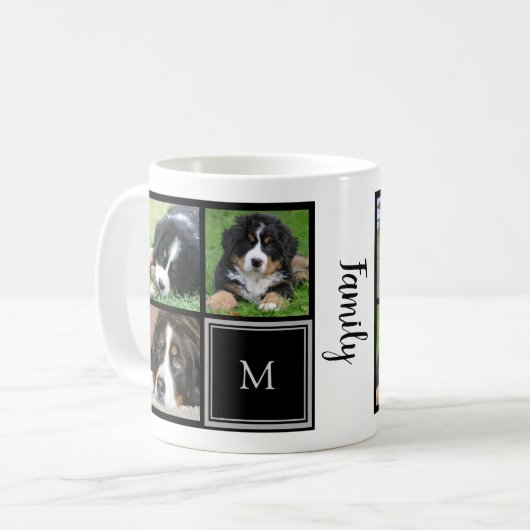 Erstellen Sie ein eigenes Foto-Collage-Monogramm Kaffeetasse (Vorderseite Links)