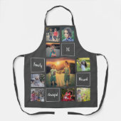 Erstellen Sie ein eigenes Foto-Collage-Monogramm Schürze (Vorderseite)