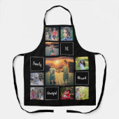 Erstellen Sie ein eigenes Foto-Collage-Monogramm Schürze (Vorderseite)