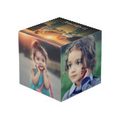 Erstellen Sie ein eigenes Foto-Collage-Monogramm Würfel (Rückseite Schrägansicht)