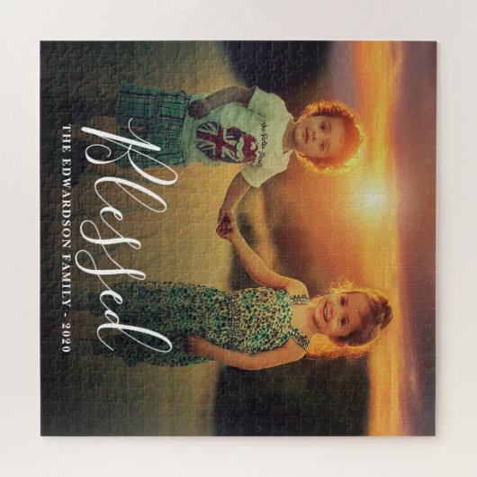 Erstellen Sie ein eigenes Foto-Namensskript Puzzle (Horizontal)