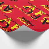 erstellen Sie ein eigenes personalisiertes Namensm Geschenkpapier (Ecke)