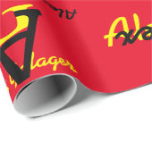 erstellen Sie ein eigenes personalisiertes Namensm Geschenkpapier (Rolleneckpunkt)