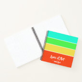 Erstellen Sie ein farbenfroh gestreiftes Notebook  Notizblock (Innenseite)
