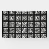 Erstellen Sie ein gekacheltes QR-Code-Muster | Bea Banner (Horizontal)