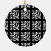 Erstellen Sie ein gekacheltes QR-Code-Muster | Bea Keramik Ornament (Hinten)