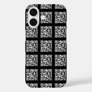 Erstellen Sie ein gekacheltes QR-Code-Muster Edi iPhone 16 Hülle