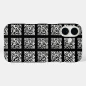 Erstellen Sie ein gekacheltes QR-Code-Muster | Edi Case-Mate iPhone Hülle (Rückseite (Horizontal))