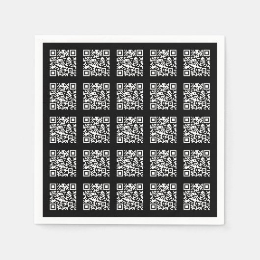 Erstellen Sie ein gekacheltes QR-Code-Muster | Edi Serviette (Vorderseite)