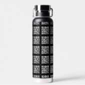 Erstellen Sie ein gekacheltes QR-Code-Muster | Edi Trinkflasche (Rückseite)