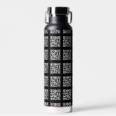 Erstellen Sie ein gekacheltes QR-Code-Muster | Edi Trinkflasche (Vorne)