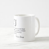 Erstellen Sie ein Geschenk für Ihren eigenen Schre Kaffeetasse (VorderseiteRechts)