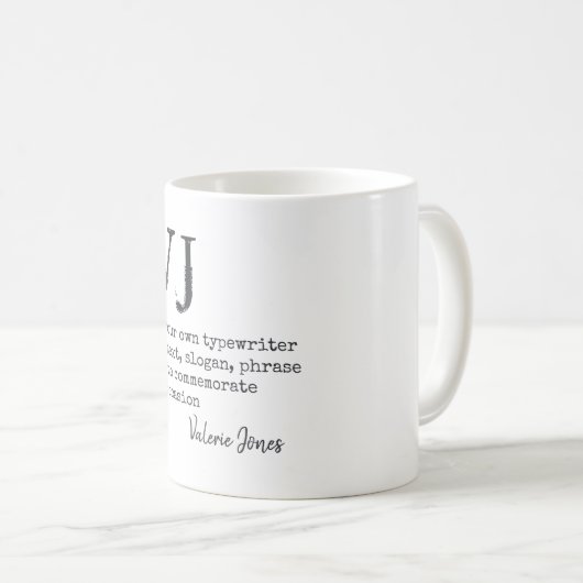 Erstellen Sie ein Geschenk für Ihren eigenen Schre Kaffeetasse (VorderseiteRechts)