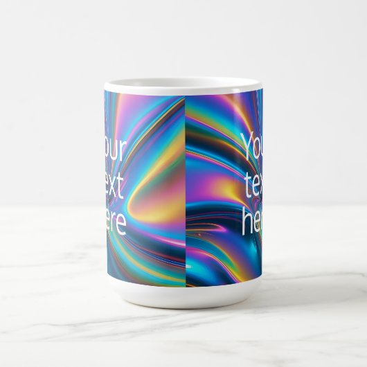 erstellen Sie ein helles Hologramm mit eigenem Tex Kaffeetasse (Mittel)