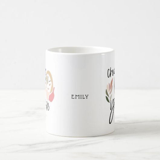 Erstellen Sie ein Leben, das Sie Liebe positive Zi Kaffeetasse (Mittel)