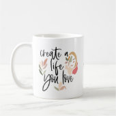 Erstellen Sie ein Leben, das Sie Liebe positive Zi Kaffeetasse (Links)