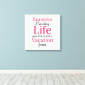 Erstellen Sie ein Leben, das Sie nicht benötigen e Leinwanddruck (Insitu (Holzboden))