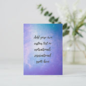 Erstellen Sie ein Motivierend Angebot für Ihren Pa Postkarte (Stehend Vorderseite)